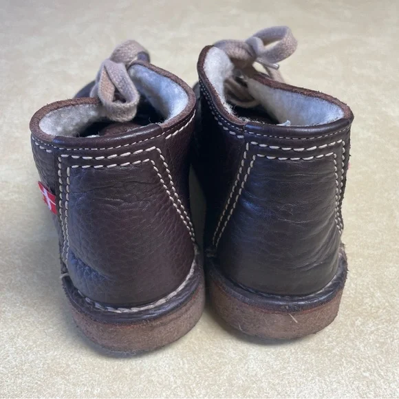 Brown Leather Ankle Boots - Picture 6 of 11